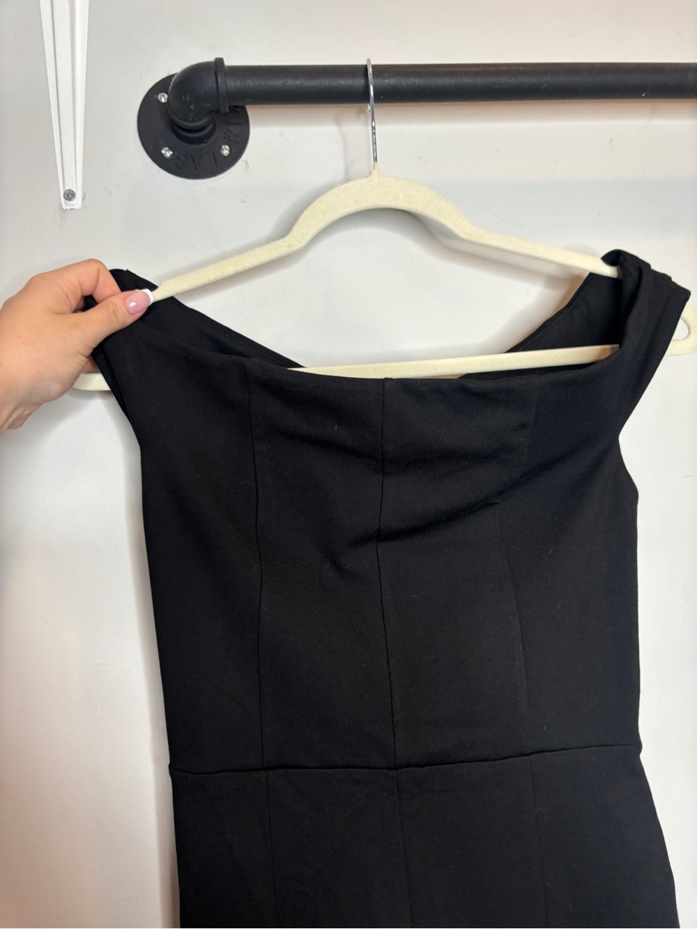 Reformation Ryder Knit Jumpsuit Size S Black NWT - Picture 6 of 10